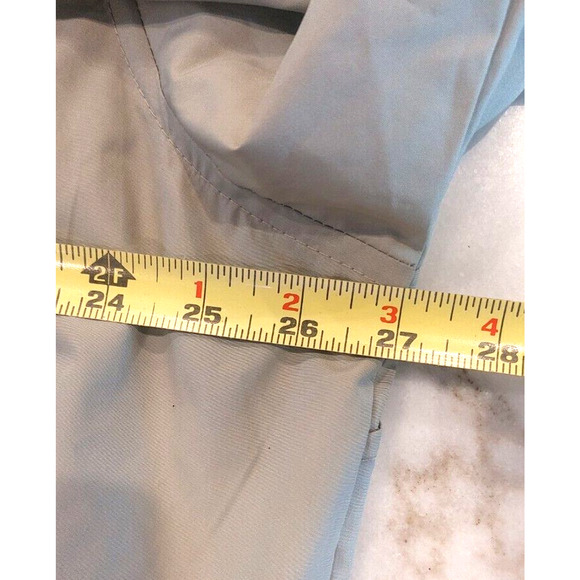 IZOD Golf V Neck Nylon Pullover Long sleeve Windbreaker Tan Jacket Men's Size XL - Picture 6 of 8